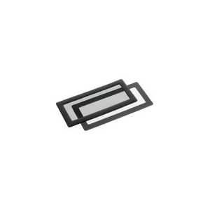 Image de Filtre à poussière magnétique rectangulaire 2x 40 mm (cadre noir, filtre noir)