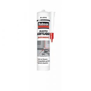 Image de Rubson Mastic acrylique bâtiment SNJF 300 ml - Blanc