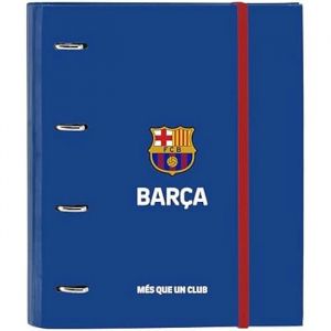 Safta Classeur - F.C. BARCELONE 2&egrave;me &Eacute;QUIPATION - 4 anneaux - 35 cm - 100 feuilles A4