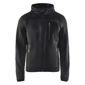 Blaklader Veste l&eacute;g&egrave;re d'Hiver tricot&eacute;e &agrave; capuche - 49302117 - Gris anthracite / Noir - XXL
