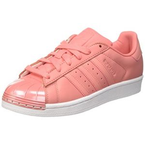 Adidas Superstar 80S Metal Toe, Baskets Basses Femme, Tactile Rose/Footwear White, 37 1/3 EU