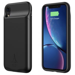 Akashi Wireless Battery Case Noir iPhone XR