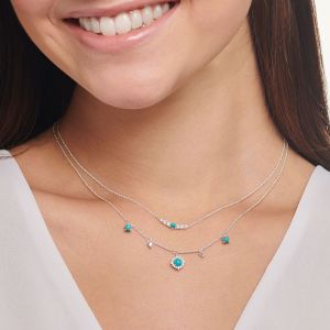 Image de Thomas Sabo Chaîne Pierre Turquoise