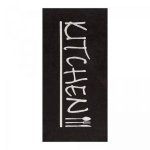 Tapis de cuisine Lavable 30&deg; 50x180 noir et blanc LYN11 impnum 10