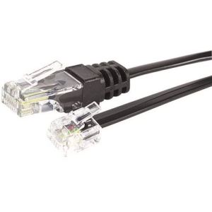 Waytex 39333 - Cable telephone RJ11 4C / RJ45 8C M/M 10m