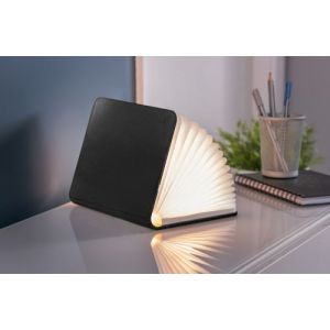 Gingko Lampe livre intelligente en cuir Mini Noir