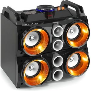 Fenton MDJ200 Sono portable sur batterie 4 enceintes 4 USB SD Bluetooth 150W