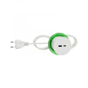 Schneider Electric Bloc prise usb a+c blanc &agrave; encastrer xs avec cable 2m Unica system+