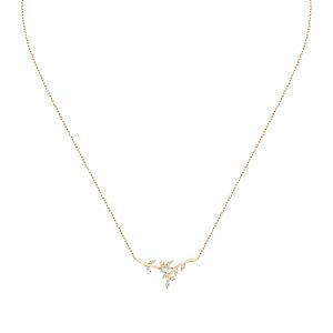 Cleor Collier pour femme en Argent 925/1000 serti de zircon - 0.003 g - taille : 403CM - Z0160229