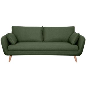 Miliboo Canapé scandinave 3 places kaki CREEP