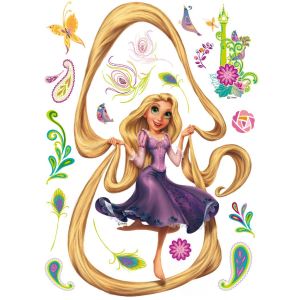 Image de Sticker géant Princesse Raiponce Cheveux