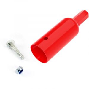 wiltec Adaptateur pour visseuse sans fil – 90 x 20 x 20 mm – en Acier – Bit Mandrin pour Lève Autoportée, Levage rapide Tracteur-tondeuse - Xpotool