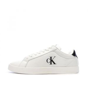 Calvin Klein Baskets Blanches/Noires Homme Jeans 3 Cupsole