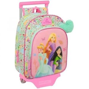Safta Sac à dos enfant - PRINCESAS DISNEY BLOOM - Chariot inclus - Confortable - Synthétique