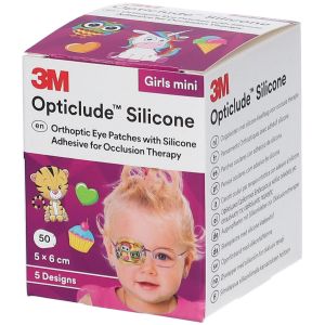 3M Opticlude Silicone Pansements Orthoptiques Girls Mini | 50 pi&egrave;ces