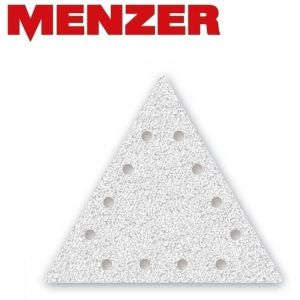 Image de Menzer 25 disques abrasifs auto-agrippants p. ponceuses girafes, 290 x 250 mm / 12 trous / G60 / Corindon normal avec stéarate