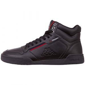 Image de Kappa Mangan, Baskets Hautes Mixte, (Black/Red 1120), 40 EU