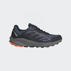 Adidas Chaussure de trail running Terrex Trail Rider GORE-TEX - Wonder Steel / Core Black / Impact Orange, Wonder Steel / Core Black / Impact Orange - Taille 48