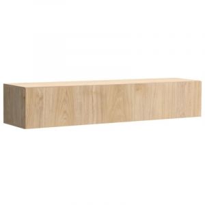 Meuble TV suspendu FLY 160 cm - Coloris ch&ecirc;ne clair