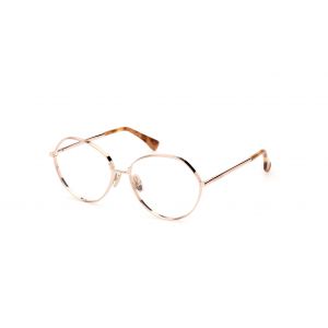 Max Mara Femme MM5139 028 Montures optiques Métal Or Ronde Normale