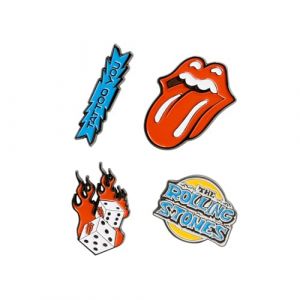 Grupo erik Pack de 4 Pins Rolling Stones | Goodies, Accessoires Rolling Stones