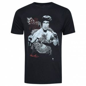 BRUCE LEE Dragon Hommes T-shirt TRMTS005BLK