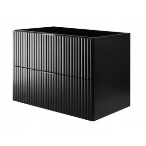 Rodan Meuble sous lavabo 80cm Noir mat L/H/P 80/57/46cm Meubles de salle de bains, meubles de salle de bains, meubles sous vasque, lavabo