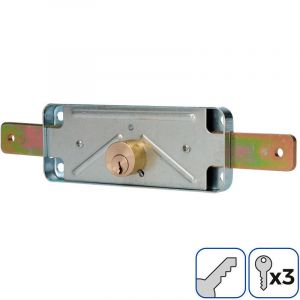 EDM - Serrure de volet 154mm 3 clés inclus