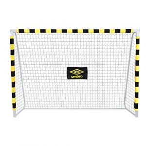 Umbro Cage de Foot - But de Foot Enfant 300 x 200 x 90 cm - Kit Entrainement Football pour Enfants et Adultes - Cage Foot Exterieur et Interieur - Montage Rapide - Noir/ Jaune