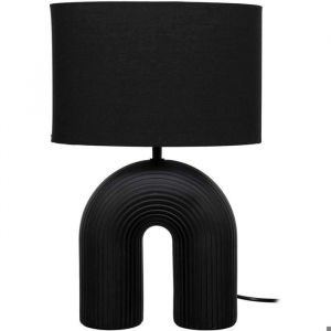 The home deco factory Lampe Archi Ceramique Noir