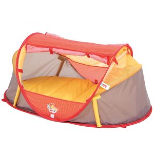 Image de Ludi Tente Nomade Rouge Lit d’appoint Douillet | Ouverture Pop-up | Rangement Compact | Légère : Moins de 2kg | Moustiquaire et Filtre Anti-UV | Dès la Naissance, 90018, White