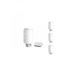 Silamp Kit de 4 Têtes Thermostatiques Connectées Universelle + Passerelle ZigBee