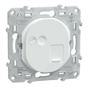 Schneider Electric Prise RJ45 grade 3 cat 6 STP réseaux VDI Ovalis blanc