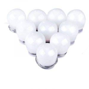 Lampes de miroir &agrave; coller, 10 ampoules, &eacute;clairage LED pour coiffeuse, c&acirc;ble USB, &eacute;clairage r&eacute;glable, &eacute;clairage froid et chaud, &eacute;clairage de vanit&eacute;