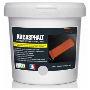 Image de Arcane industries Peinture Bitume, Goudron, Enrobé - ARCASPHALT - Gris - 15 Kg jusqu a 30m2 pour 2 couches