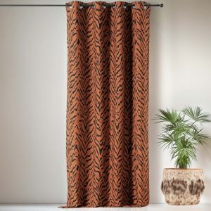 LINDER Rideau ethnique terre cuite 140x240cm