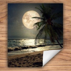 TAPIS DE PROTECTION DE RÉCHAUD ENROULABLE 45x52 cm Nuit de plage