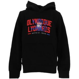 Olympique lyonnais Sweat-shirt enfant Sweat a capuche unity noir jr