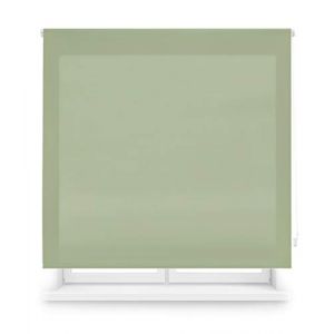 Blindecor Ara | Store Enrouleur translucide uni - Verde Pastel, 80 x 175 cm