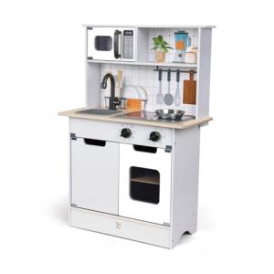 Hape Cuisine de Jeu avec Effets sonores et Lumineux en Bois pour Enfants à partir de 3 Ans