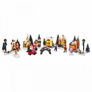 VidaXL Décor de Table de Noël Multicolore Résine