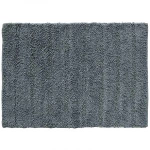 Image de Homemaison Tapis de Bain en Coton Uni Anthracite 50 x 70 cm