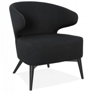 Image de Kokoon Design Fauteuil Design "Emile" 72cm Noir