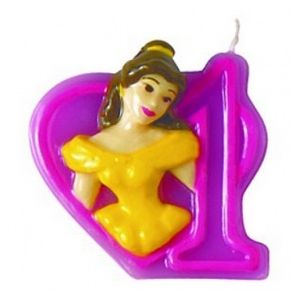 Procos Bougie Disney Princesses Journey : Chiffre 1