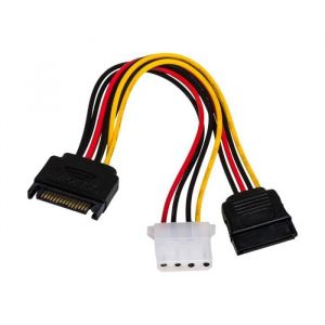 Image de Akyga AK-CA-32 Câble Adaptateur SATA Femelle vers Molex 15 cm