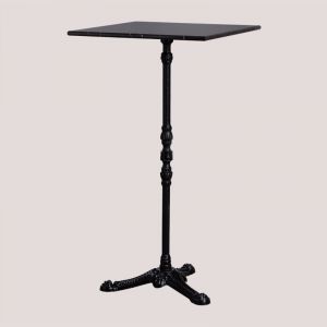 Table Haute de Bar en Marbre Roma SKLUM NOIR Carr&eacute; 111 cm