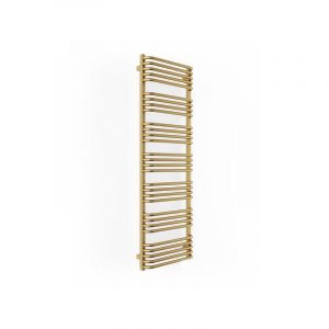 Sèche-serviette eau chaude doré de 1140mm de haut et 500mm de large - 591 Watt - ALE1140/500ZXBRA