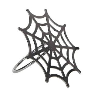 Ruedelafete Rond de serviette m&eacute;tal Toile d'araign&eacute;e