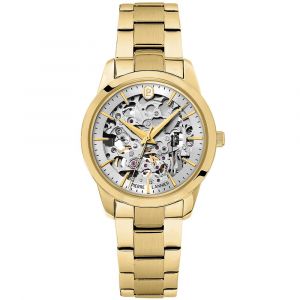 Pierre Lannier Montre Femme Thea Doré Cadran Argenté Bracelet Acier Doré 18 Mm