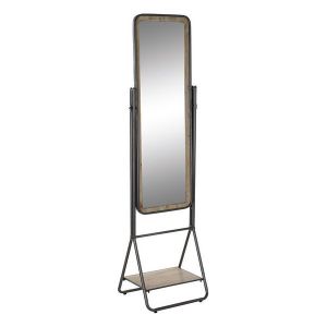 Image de Unknown Miroir sur pied DKD Home Decor Etagère Métal Sapin (47 x 41 x 177 cm)